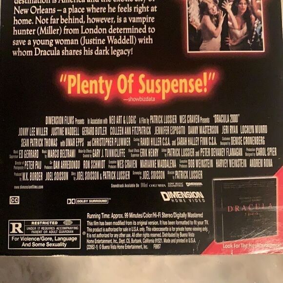 Dracula Movies VHS Bundle of 2 - Picture 6 of 6